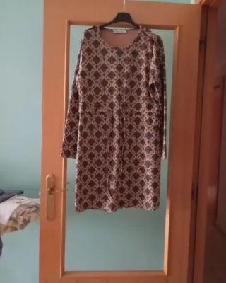 Vestido de invierno estampado