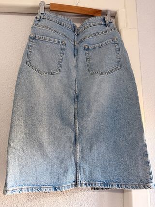 falda midi vaquera