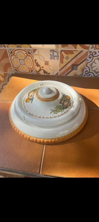 Lámpara de techo cerámica decorada