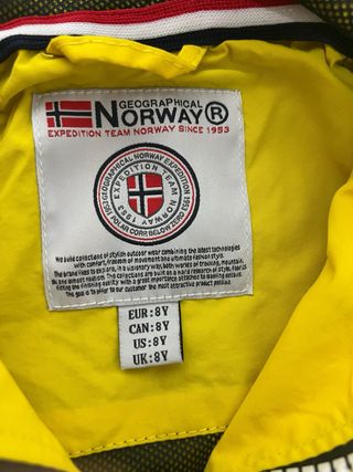 Chaqueta Geographical Norway niño amarilla