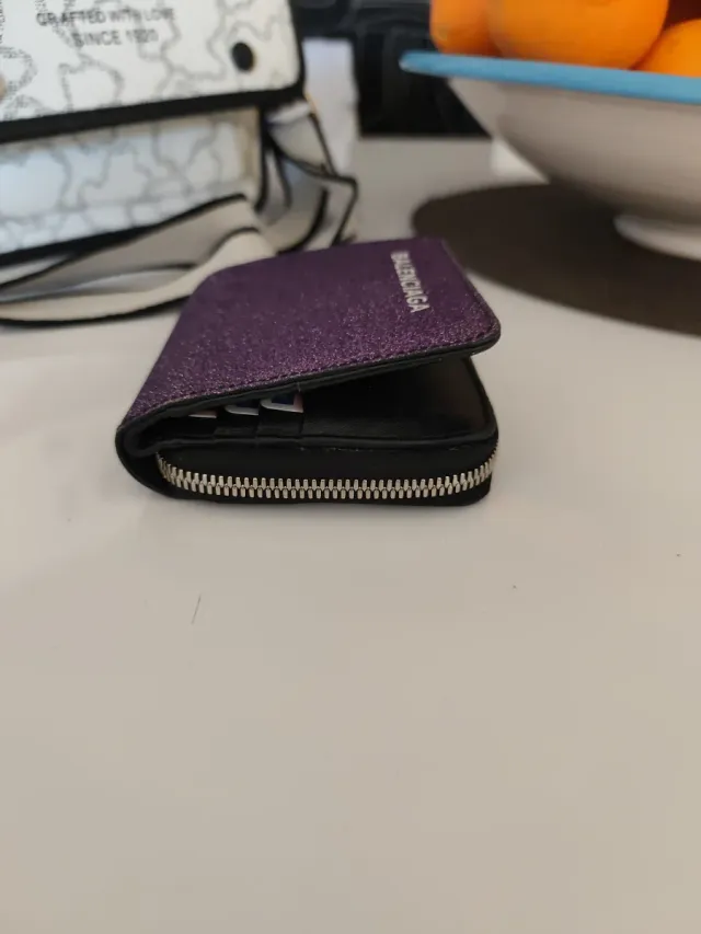 Carteira Balenciaga Lilás Original