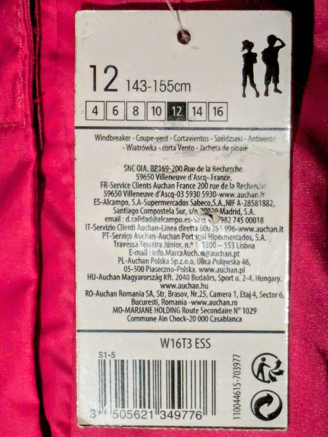 Chubasquero In Extenso Fucsia+REGALO Braga Cuello