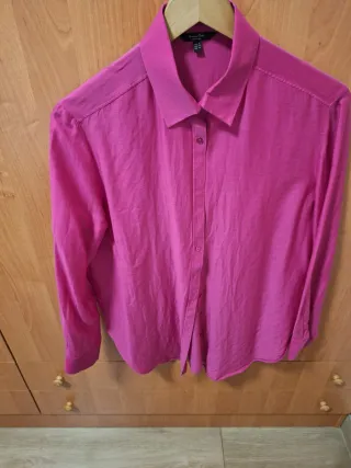 Camisa Massimo Dutti Rosa Talla S