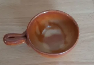 Set 6 ciotoline in coccio con vassoio