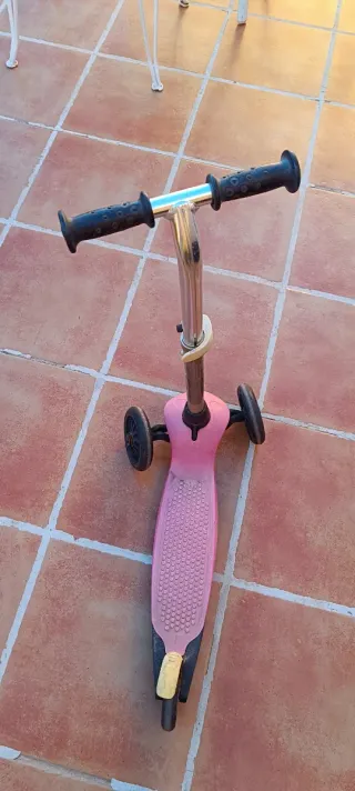 Patinete infantil 3 ruedas rosa