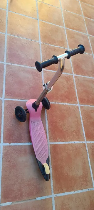 Patinete infantil 3 ruedas rosa