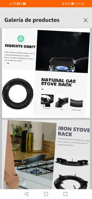 KICHOUSE Supporto per Stufa a Gas 4 Pezzi