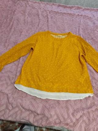 Jersey Springfield Mujer Amarillo Lunares