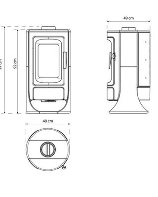 Estufa de Leña Royce  Nueva  MAD2020