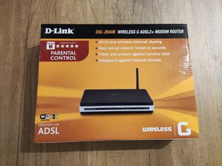 D-Link DSL-2640B Modem Router Wireless G ADSL2+