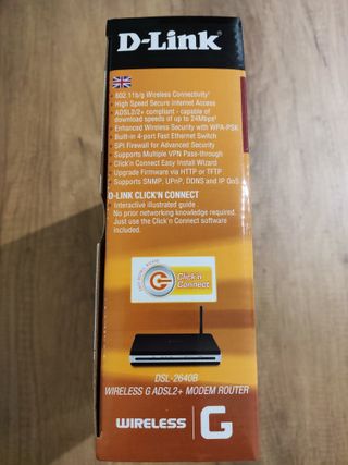 D-Link DSL-2640B Modem Router Wireless G ADSL2+