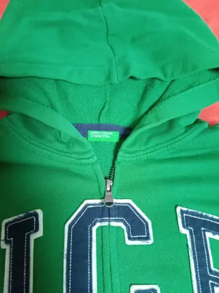 Sudadera Benetton Verde con Logo