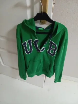 Sudadera Benetton Verde con Logo