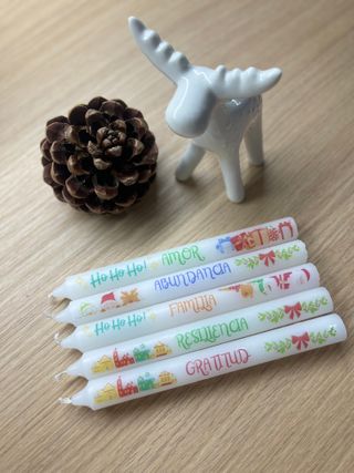 Velas navideñas
