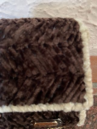 Borsetta Marrone Handmade Tessuto Morbido