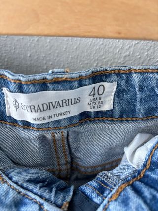 Falda vaquera midi Stradivarius