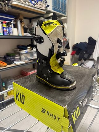 Botas Motocross Niños Shot Negras y Amarillas nu30