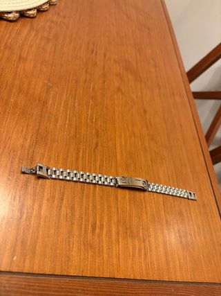 Pulsera de eslabones plateada