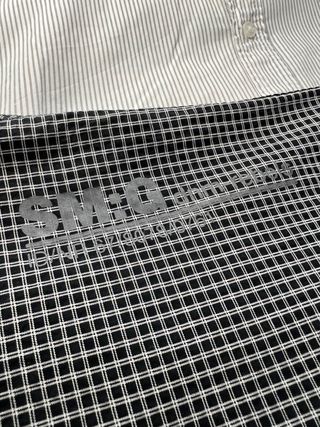 Camisa cuadros L hombre negra