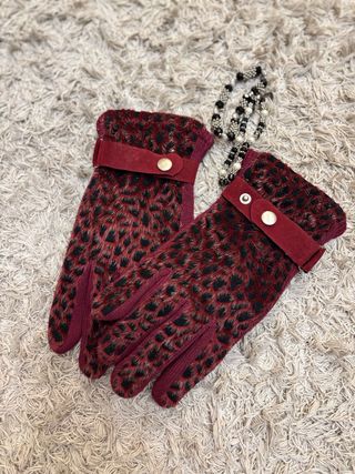 Guantes animal Print . Talla M Nuevos