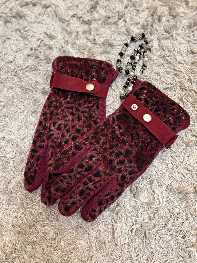 Guantes animal Print . Talla M Nuevos
