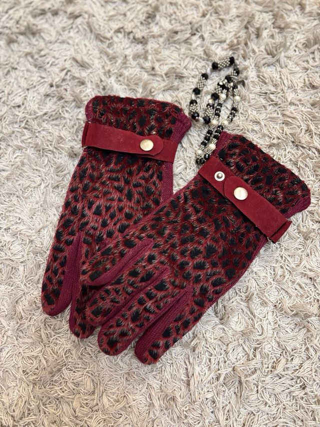 Guantes animal Print . Talla M Nuevos