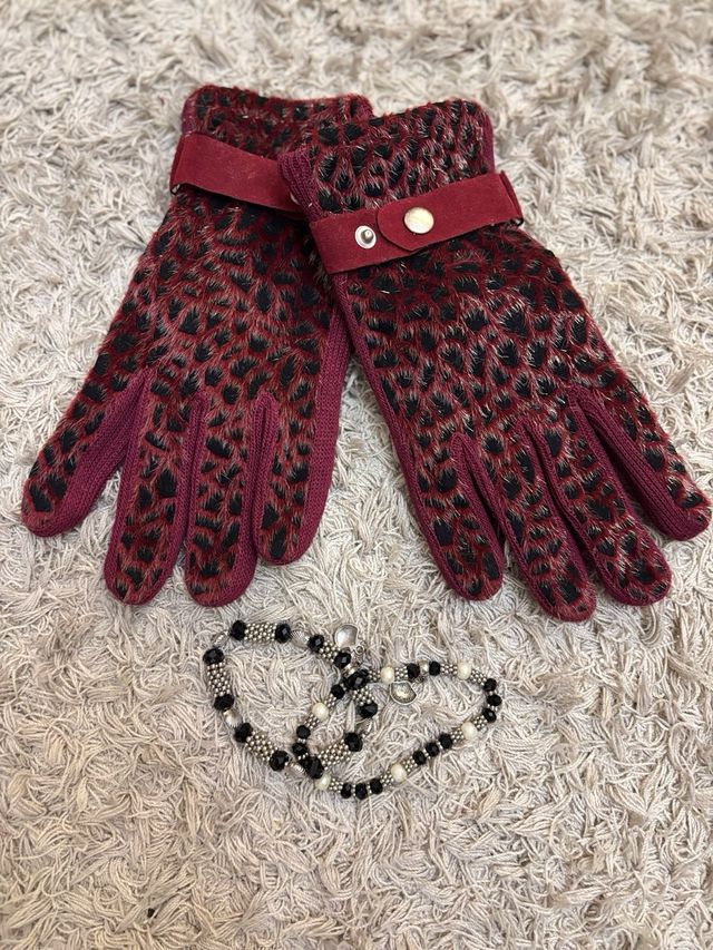 Guantes animal Print . Talla M Nuevos