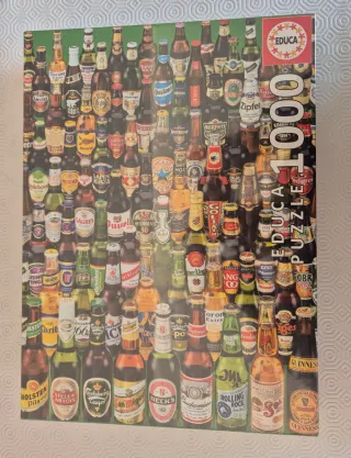 Puzzle Educa 1000 piezas Cervezas. Sin abrir