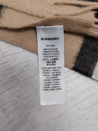 Bufanda Burberry Original Beige Multicolor