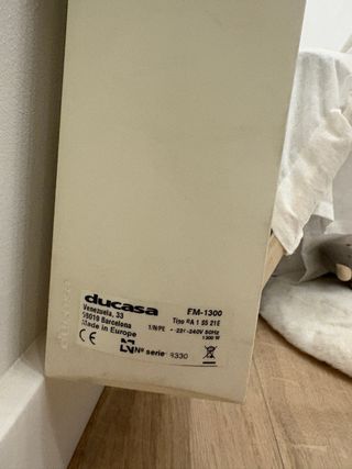 Radiador eléctrico regulable Ducasa 12 elementos