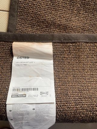 Tappeto Osted Ikea Marrone/Grigio