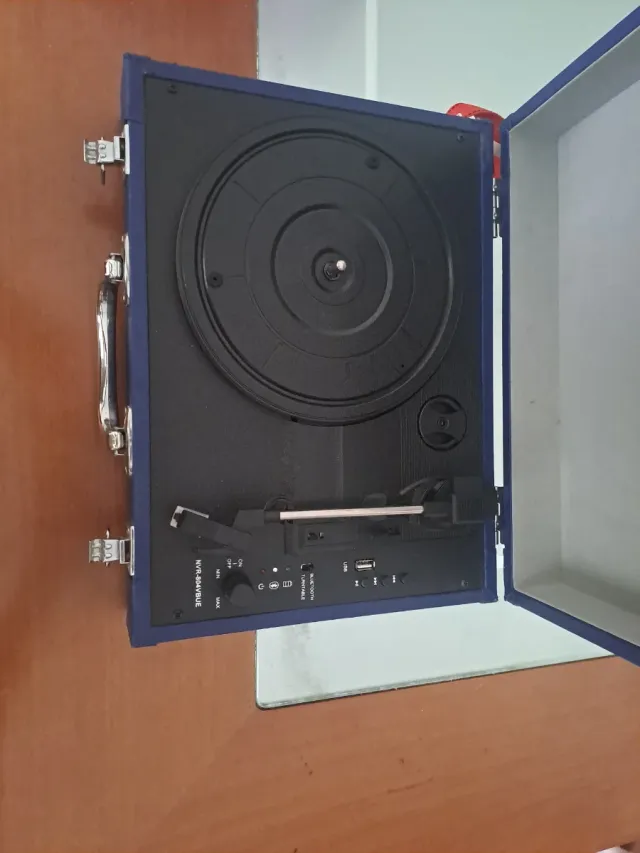 Tocadiscos Nevir Maletín Azul
