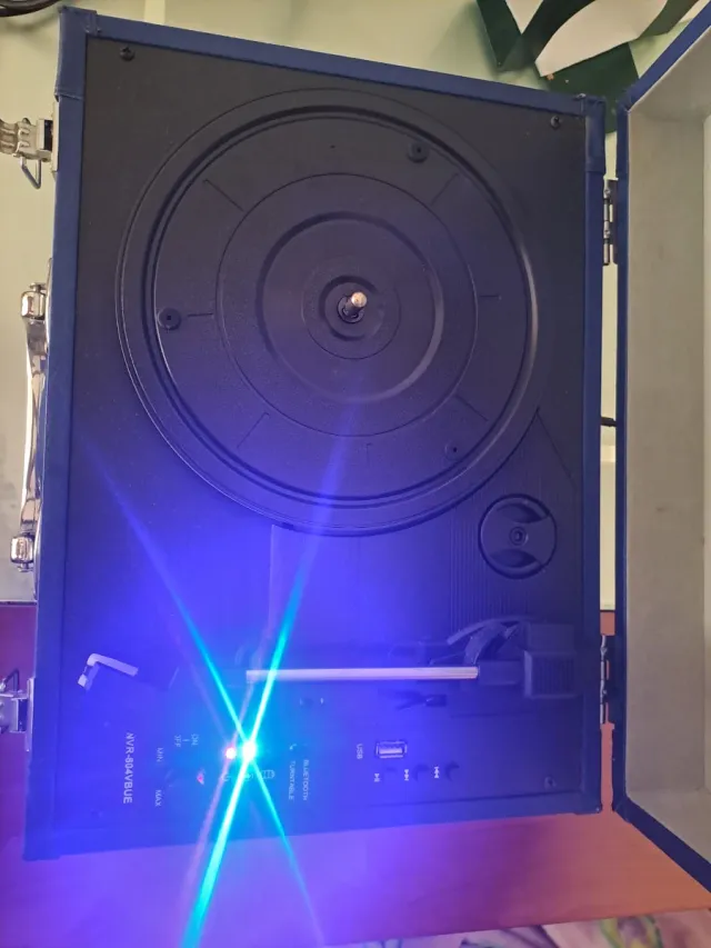 Tocadiscos Nevir Maletín Azul