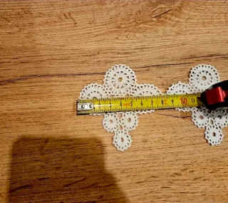 Puntilla crochet tira antigua