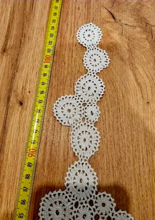 Puntilla crochet tira antigua
