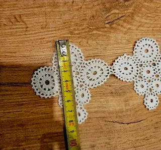 Puntilla crochet tira antigua