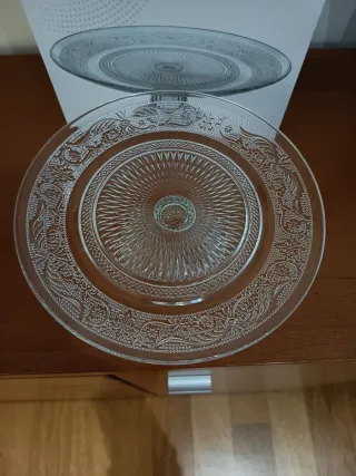 Prato de Bolo SK Kitchen Transparente 20cm