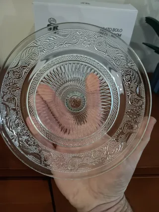 Prato de Bolo SK Kitchen Transparente 20cm