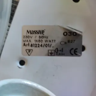 Aplique de pared cristal madera. Diámetro máx. 30