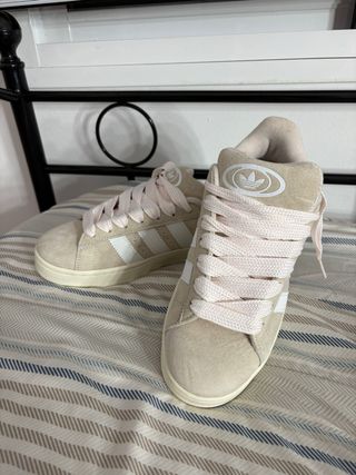 Zapatos Adidas Beige/Rosa Talla 39