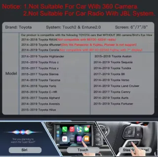 Box Carplay para Toyota
