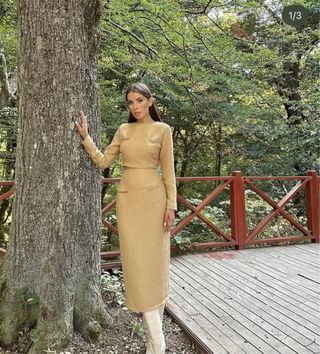 Conjunto dorado elegante