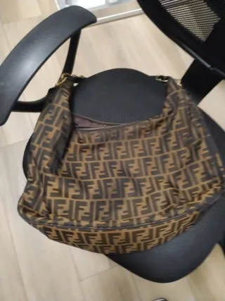 Borsa Fendi donna marrone e oro