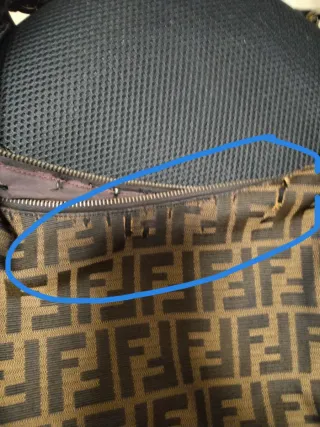 Borsa Fendi donna marrone e oro