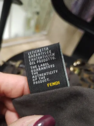 Borsa Fendi donna marrone e oro