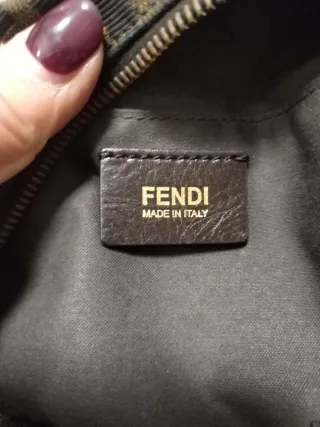 Borsa Fendi donna marrone e oro