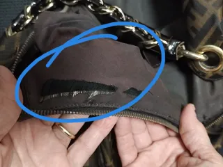 Borsa Fendi donna marrone e oro