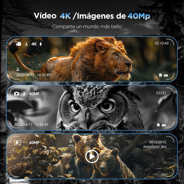 Visión Nocturna 4K Recargable