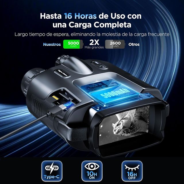 Visión Nocturna 4K Recargable