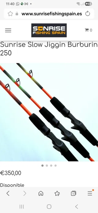 Caña de pesca Sunrise Slow Jig 250